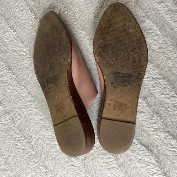 Kelsi Dagger Brooklyn Mules Slip On Pointed Toe Mauve Pink Tie Detail Womens 7 - Picture 7 of 14